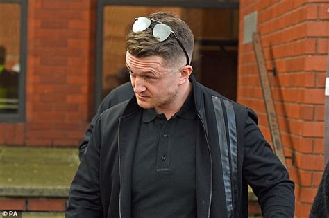 Tommy Robinson Is Released On Bail After Being Arrested For Punching Man To The Ground Daily