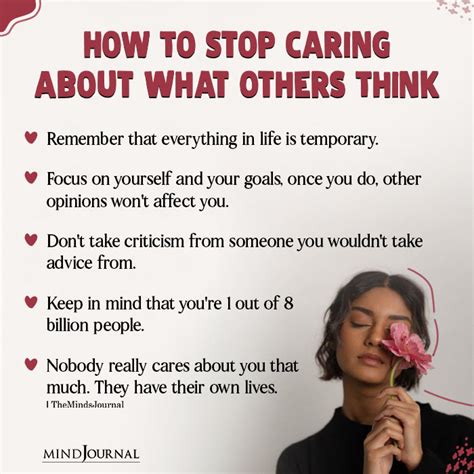 How To Stop Caring About What Others Think Life Quotes