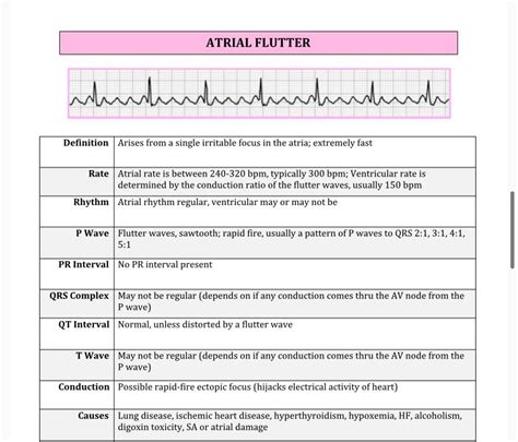Cardiac Rhythm And Dysrhythmias Cheat Sheet 19 Pages Long Etsy