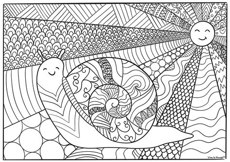 volwassenkleurplaatzomerslakdoodleszakelijktekenen Viva la Visuals