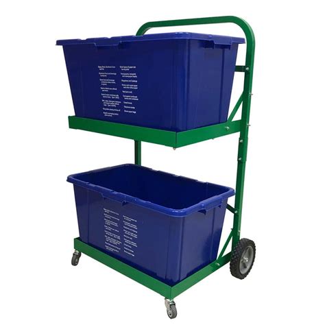 Recycle Cart For 220 Lbs For Moving Recycle Bins Single Pack Fsc016