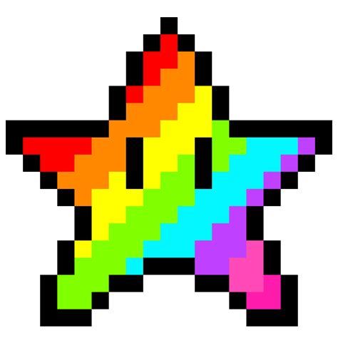 Rainbow Star Pixel Art Maker Pixel Art Pixel