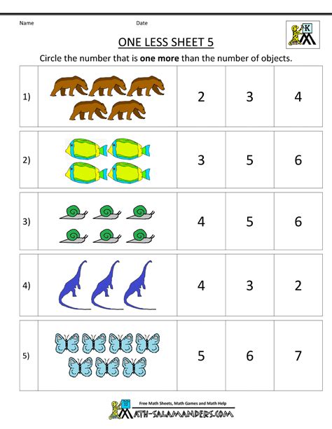23 Kindergarten Worksheet Number 1 Kindergarten Numbers Between