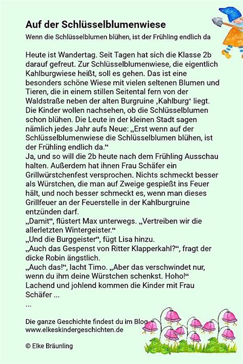 Maybe you would like to learn more about one of these? Auf der Schlüsselblumenwiese * Elkes Kindergeschichten ...