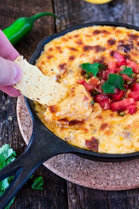Mexican Queso Fundido With Chorizo Olivias Cuisine