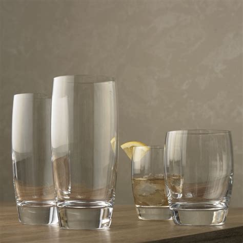 Otis Tall Drink Glasses Set Of 12 Reviews Crate And Barrel Crate And Barrel Glasses