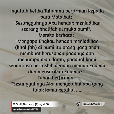 It is a medinan surah. Surah Al Baqarah ayat 30 QS. 2:30 » Tafsir Alquran ...