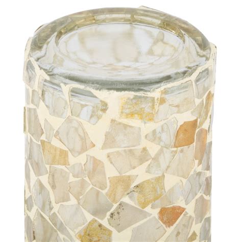 Sterno Products 80202 3 1 2 Light Gold Mosaic Votive Liquid Candle Holder