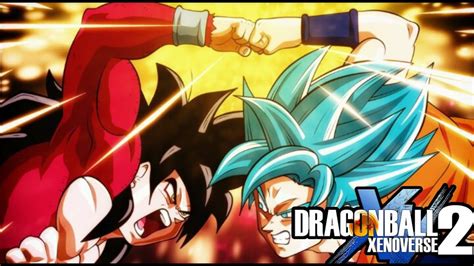 Ssj4 Goku Vs Ssb Gokudragonball Xenoverse2 Youtube