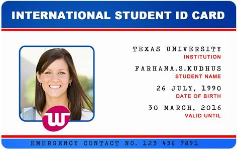 Student Id Cards Templates Free Downloads Klkloo