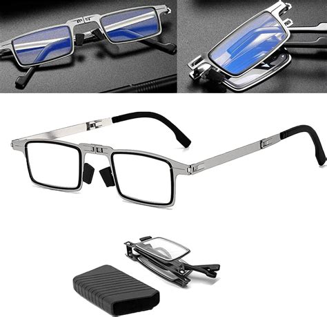 daask ultra light titanium material screwless foldable reading glasses middle aged and elderly