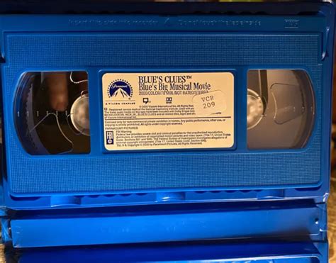 Nick Jr Blues Clues Big Musical Movie Vhs Video Tape Vtg Nickelodeon Picclick