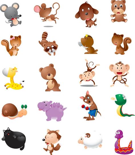 Download Cartoon wild animals vector | Wild animals vector, Animals wild, Cartoon animals