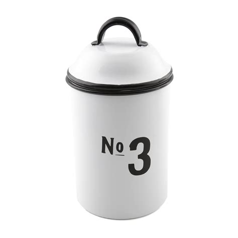thirstystone white no 3 metal canister small