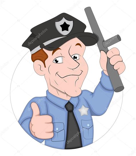 Personaje Policía De Dibujos Animados 2024