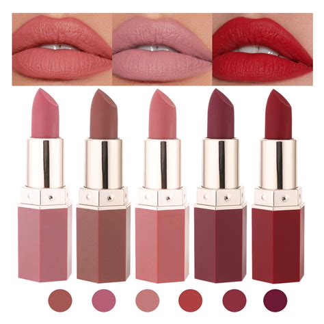 Handaiyan Lipstik 6 Colors Matte Velvet Lipstick Makeup Set Lipmatte