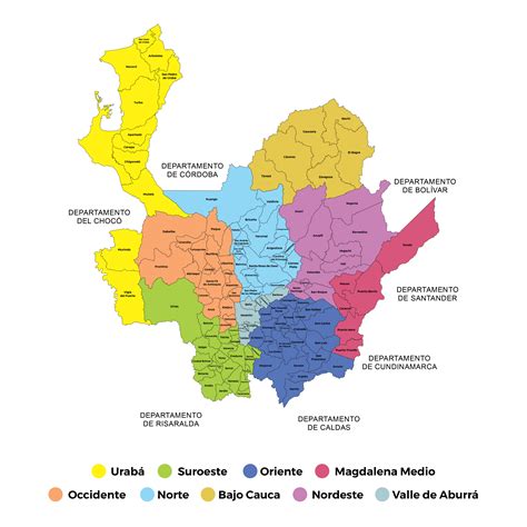 Mapa Politico De Antioquia Colombia Images Frompo 1 Vrogue Co