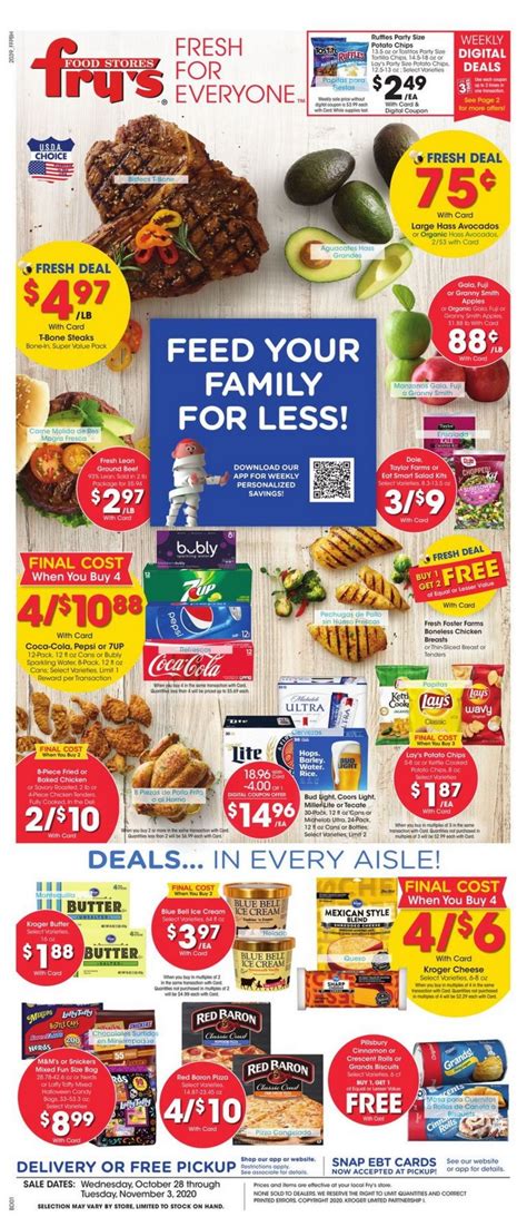 Valid from jul 14 to jul 20 Fry's Food Weekly Ad Oct 28 - Nov 03, 2020