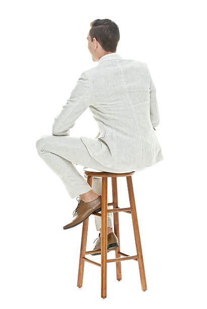 Stool Sitting Rear View People Stock Photos Pictures And Royalty Free