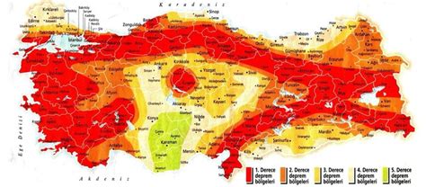 Turkiyenin Deprem Haritasi