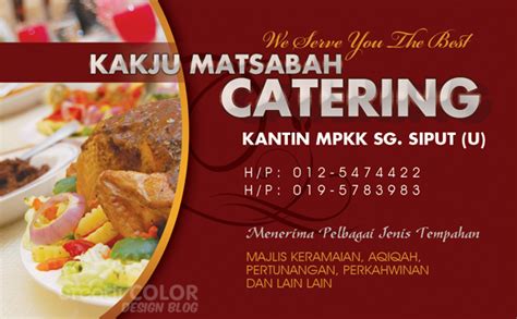 Menjadikan singkong sebagai makanan pokok kebutuhan masyarakat yang terpenuhi:  Kad Nama  : KakJu Matsabah Catering - CreativColor ...