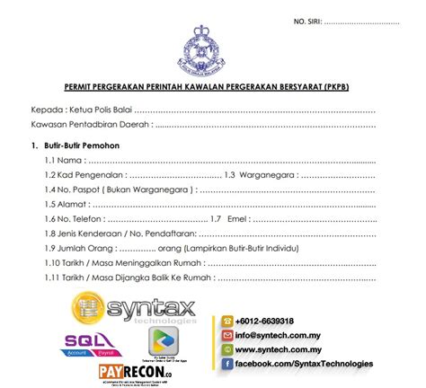 Movement of workers in the cmco area is allowed and employees must bring an employee pass or employer permission letter. Syntax Technologies Sdn Bhd - Posts | Facebook