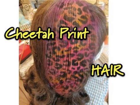 These silk screened animal print cow hides are a very inexpensive alternative to a real zebra or tiger hide. Colorful Cheetah Print Hair - YouTube