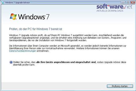 Windows 7 Upgrade Advisor 20 Download Windows Deutsch Bei Soft