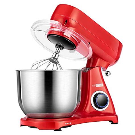 vivohome 6 7 quart 800w stand mixer with all metal housing 6 speed tilt head electric food