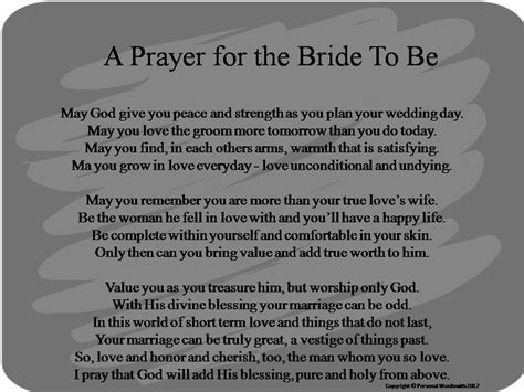 Printable Prayer For The Bride To Be Prayer For Bride Etsy In 2020