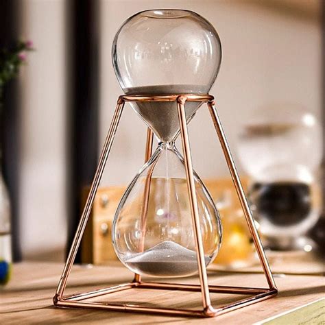 Large Metal Hourglass Timer 30 Minutes Nordic Style Luxury Etsy Uk