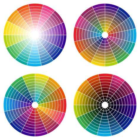 Premium Vector Rainbow Color Wheel