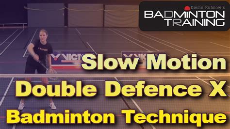 Badminton Double Defence Backhand Cross Highspeed Badminton