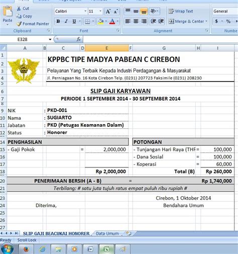 Materi pengnganti kursus microsoft excel kali ini adalah menghitung gaji pegawai berdasarkan jam kerja dengan rumus excel. √17++ Contoh Slip Gaji Karyawan Lengkap 2018 (Dengan gambar) | Akuntansi, Pelayan