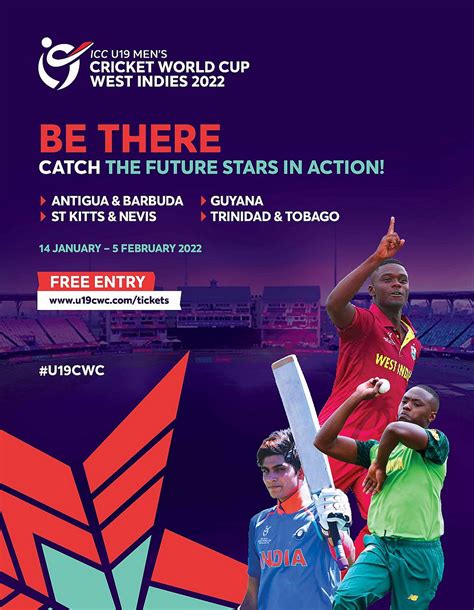 Be There Free Entry To Icc U19 Mens Cricket World Cup 2022