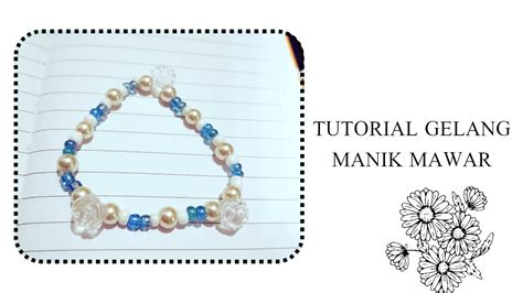 Diy Gelang Manik Mawar Super Simpel Mudah Youtube