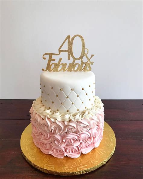 40 And Fabulous Birthday Cake 40th Birthday Cakes 60th Birthday