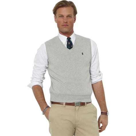 Shop polo ralph lauren sweater at myer. Polo Ralph Lauren Cotton Sweater Vest | Polo Ralph Lauren ...