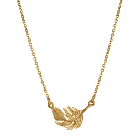 Alex monroe brand collection feather necklaces carat gold world of fashion luxury branding sculpting miniatures pendant necklace. Alex Monroe LITTLE FEATHER INLINE NECKLACE GOLD • Voisins ...