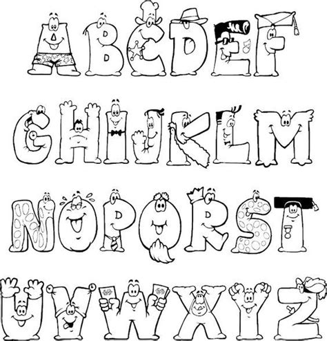 EspaÇo Educar 20 Moldes Diferentes De Letras Do Alfabeto Para Colorir