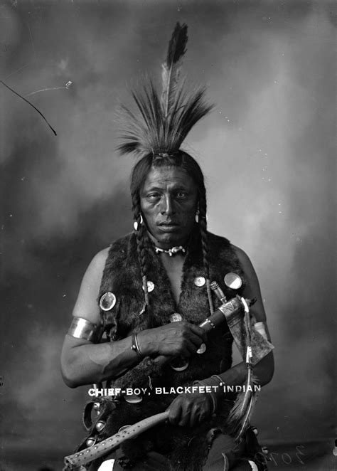 Blackfeet Indian Chief Boy Blackfeet Indian City Of Vancouver