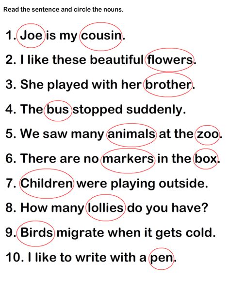 There are several different types of them. Noun Grade2 Worksheet12 - esl-efl Worksheets - grade-2 ...