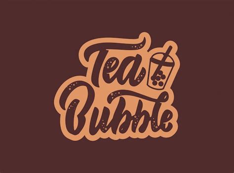 Premium Vector Bubble Tea Emblem Logo Food And Drink Badge Sticker