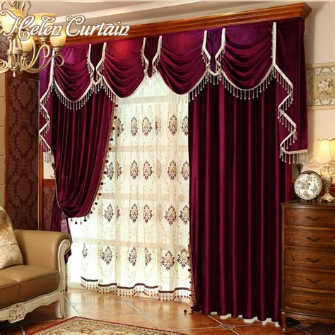 In these page, we also have variety of images available. Helen Curtain Luxury European Style Velvet Red Curtains ...