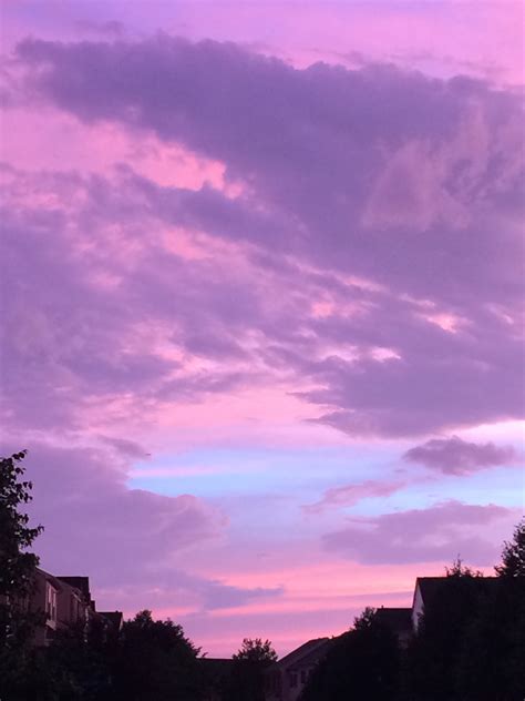 Purple Pink Sky Aesthetic