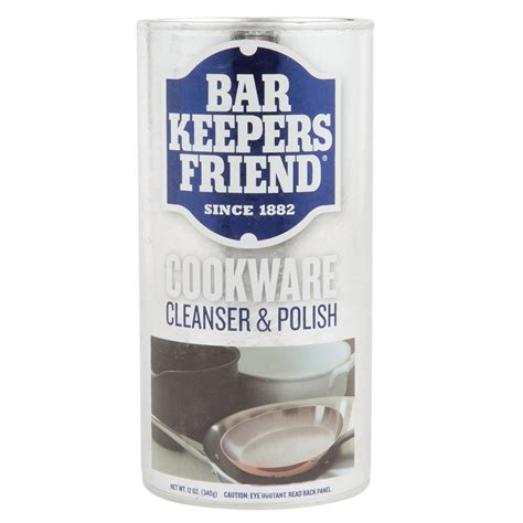 The original canned scouring powder product has been manufactured and sold since 1882. Bar Keepers Friend 11513 12 oz. Cookware Cleansing ...