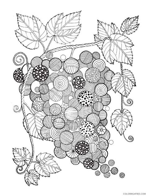Fruit Zentangle Coloring Pages Zentangle Fruit 3 Printable 2020 799