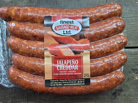 Jalapeno Cheddar Smoked Sausage 5 Pack 675g Niagara Fresh Market