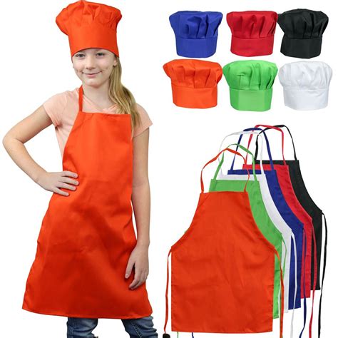 Kids Chef Hat Apron Set In 2020 Chefs Hat Chef Hats For Kids Kid Chef