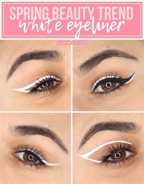 How To Wear White Eyeliner Looks For Spring Slashed Beauty White